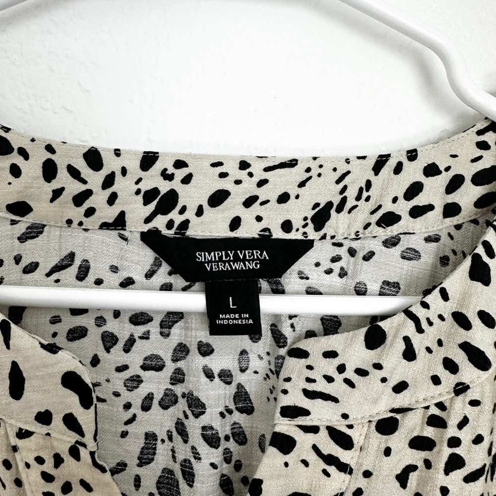 Simply Vera, Vera Wang Printer Dress with 2 Pockets, L